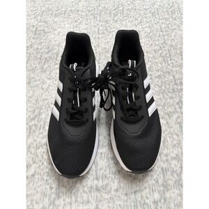 Adidas Run Falcon 3.0 Mens Running Shoes Core Black Cloud White Size 10 NWOB